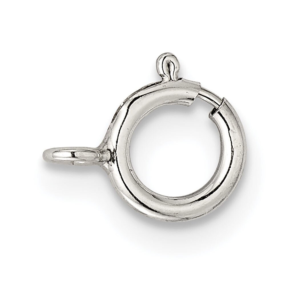 6.0mm Spring Ring with Open Ring Clasp Sterling Silver SS3422, MPN: SS3422,