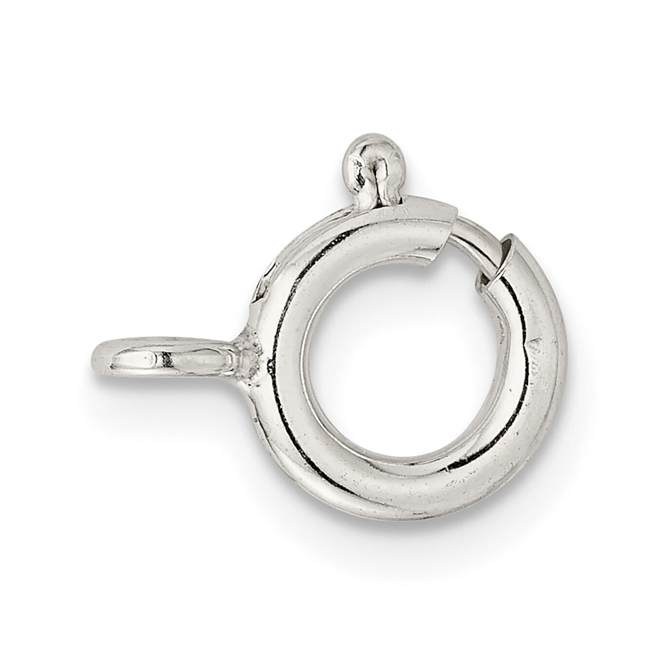 8.0mm Spring Ring with Open Ring Clasp Sterling Silver SS3424, MPN: SS3424,
