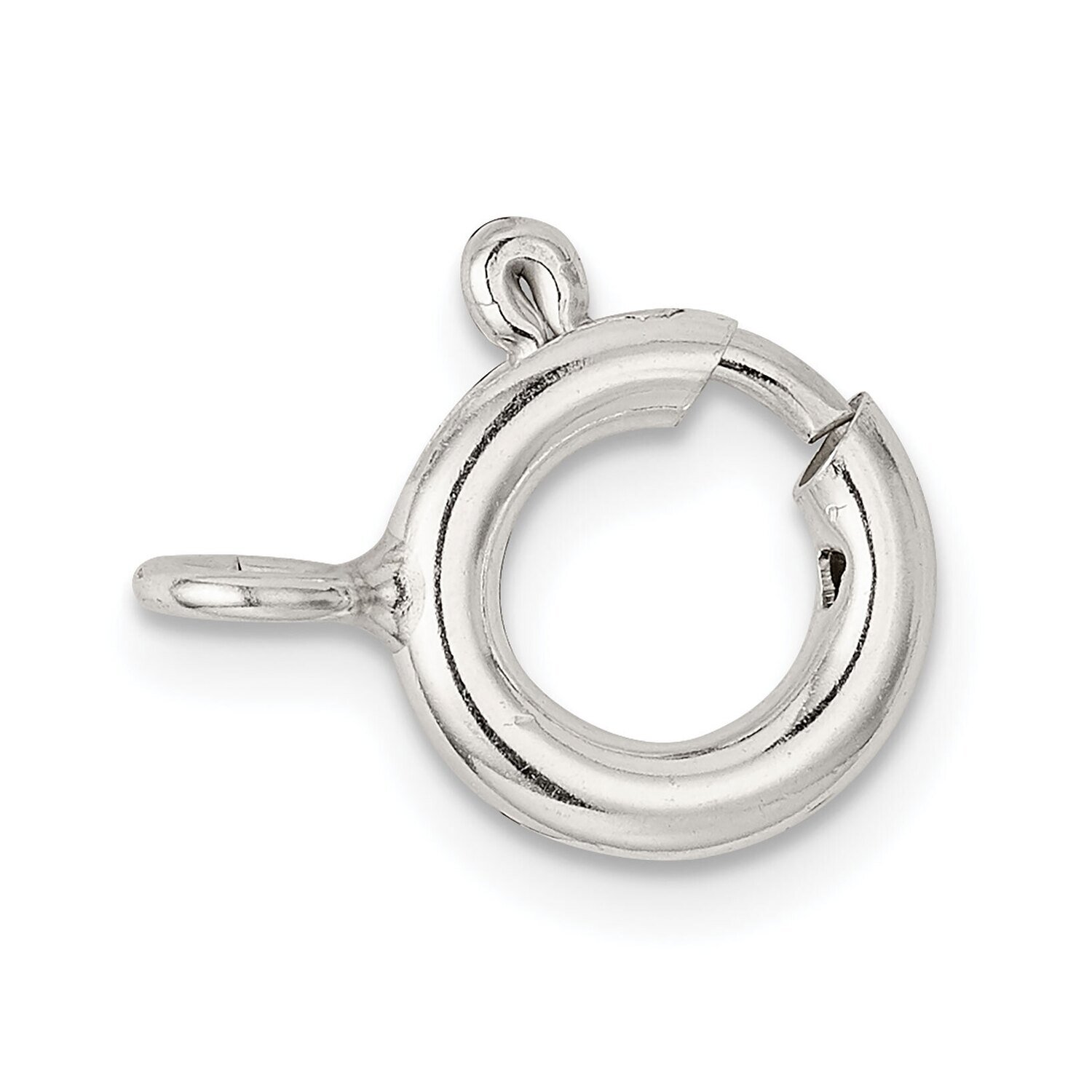 10.0mm Spring Ring with Open Ring Clasp Sterling Silver SS3425, MPN: SS3425,