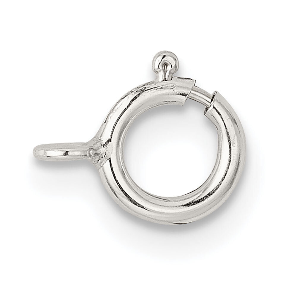 6.0mm Spring Ring with Closed Ring Clasp Sterling Silver SS3428