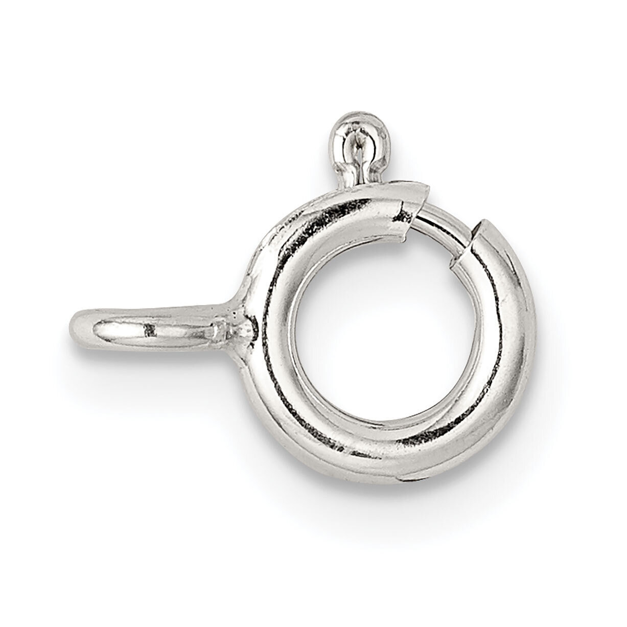 7.0mm Spring Ring with Closed Ring Clasp Sterling Silver SS3429, MPN: SS3429,