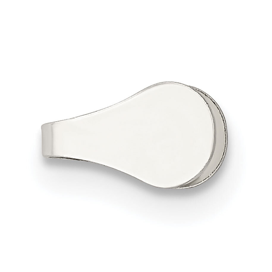 7.4 x 4mm Flat Solder Flush Endcap Sterling Silver SS3644, MPN: SS3644,