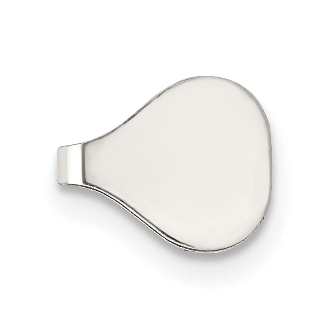 8.9 x 7mm Flat Solder Flush Endcap Sterling Silver SS3647, MPN: SS3647,