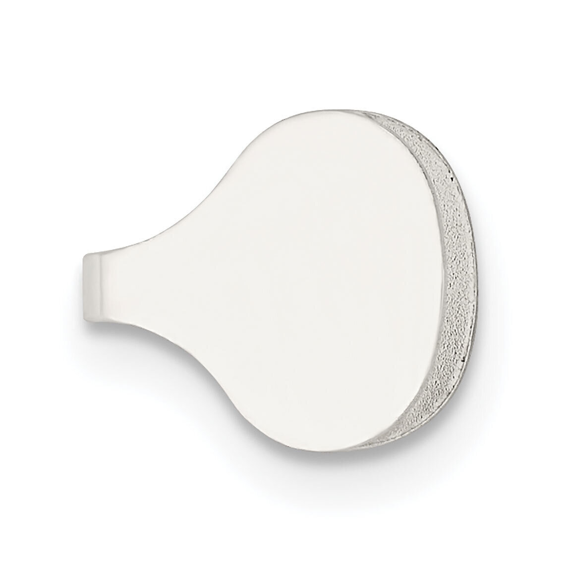 9.4 x 7.9mm Flat Solder Flush Endcap Sterling Silver SS3648, MPN: SS3648,