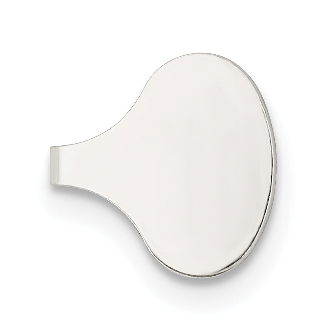 9.4 x 8.9mm Flat Solder Flush Endcap Sterling Silver SS3649, MPN: SS3649,