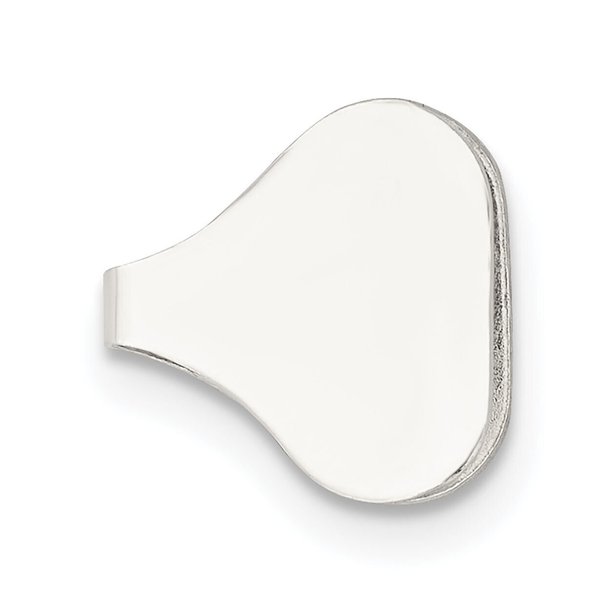 9.6 x 9.5mm Flat Solder Flush Endcap Sterling Silver SS3650, MPN: SS3650,