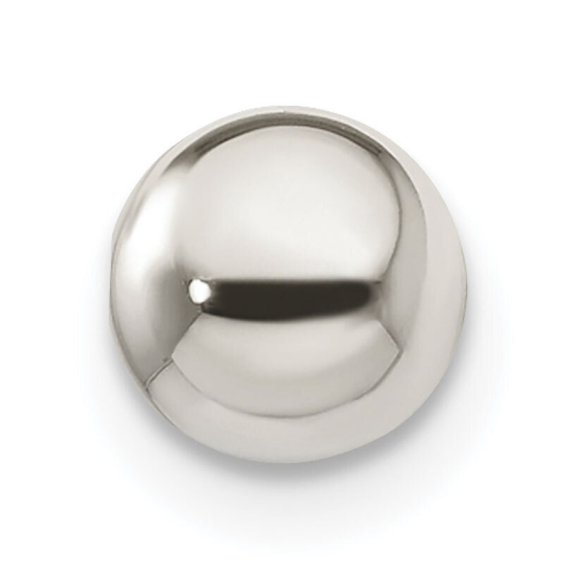6.0mm Polished Medium Hole Bead Sterling Silver SS3764, MPN: SS3764,