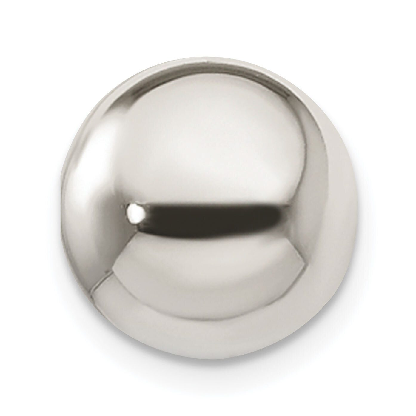 12.0mm Polished Medium Hole Bead Sterling Silver SS3769, MPN: SS3769,