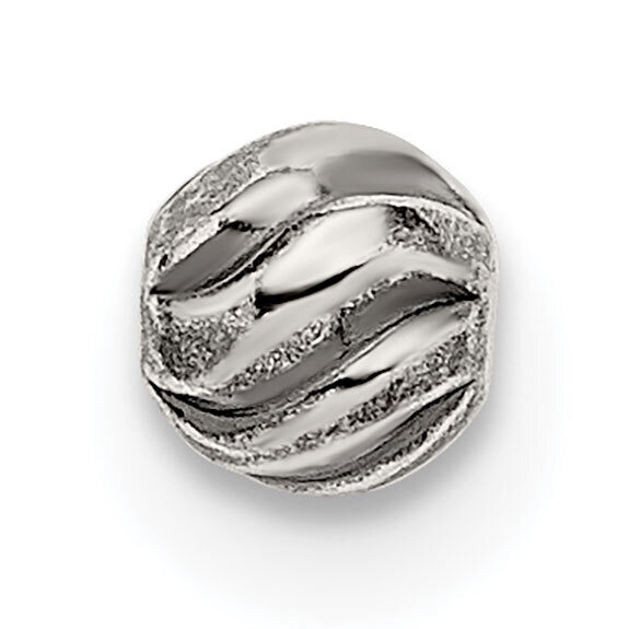 4.0mm Antiqued Bead Sterling Silver SS3897
