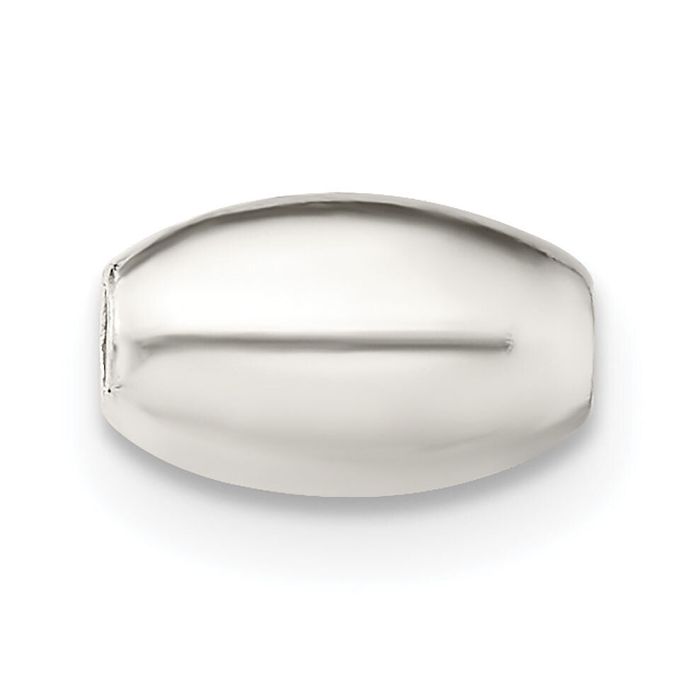 8 x 5mm Polished Oval Bead Sterling Silver SS3967, MPN: SS3967,