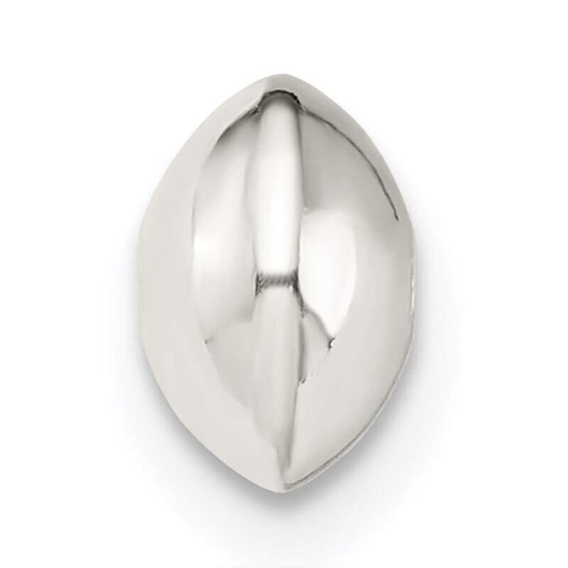 6.9 x 4.5mm Polished Saucer Bead Sterling Silver SS4027, MPN: SS4027,