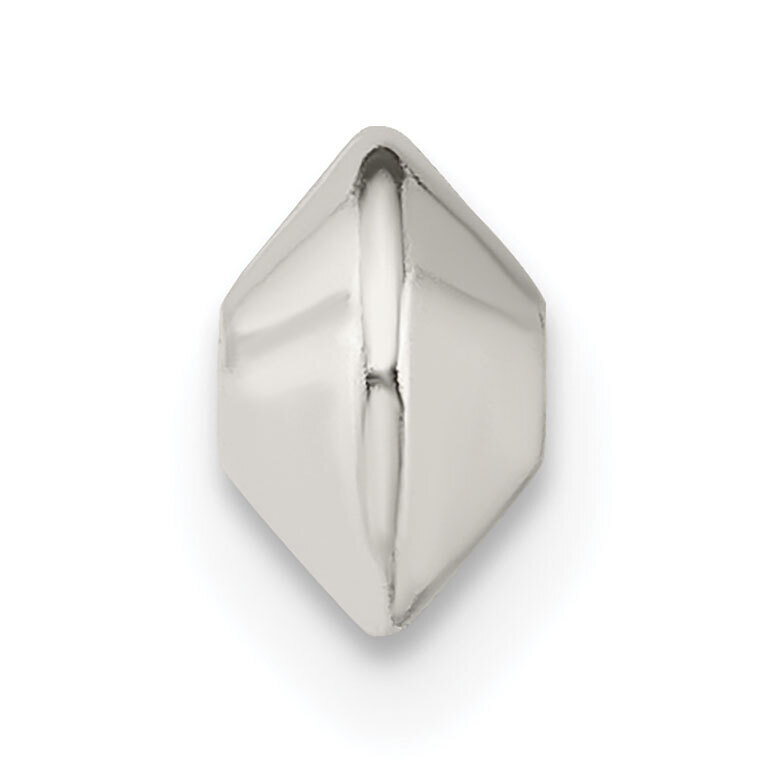 6 x 4.5mm Polished Saucer Bead Sterling Silver SS4044, MPN: SS4044,
