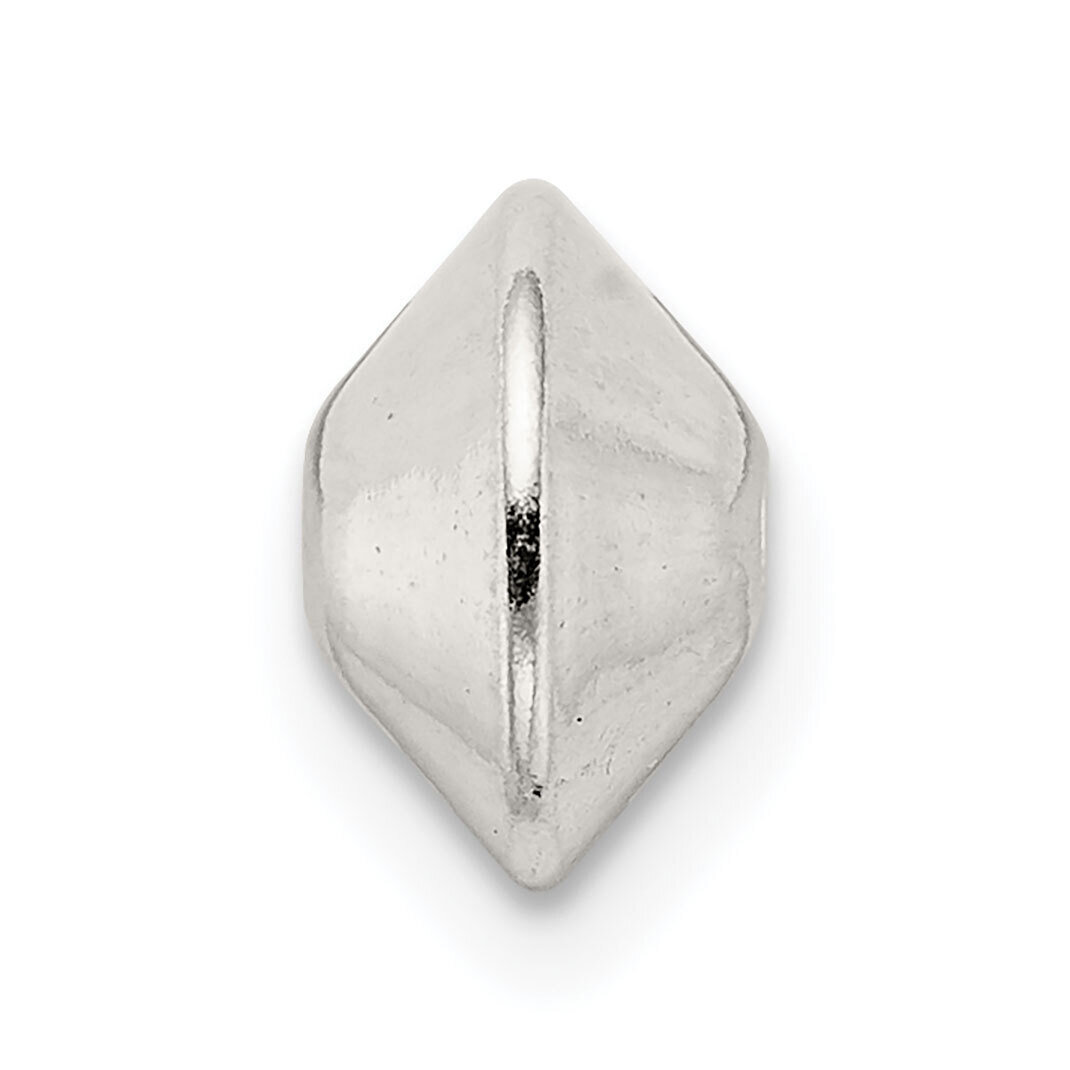 8 x 5.9mm Polished Saucer Bead Sterling Silver SS4046, MPN: SS4046,