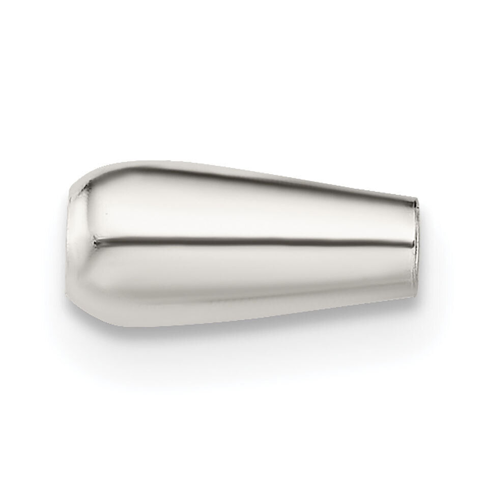 8 x 3.7mm Polished Fancy Bead Sterling Silver SS4089, MPN: SS4089,