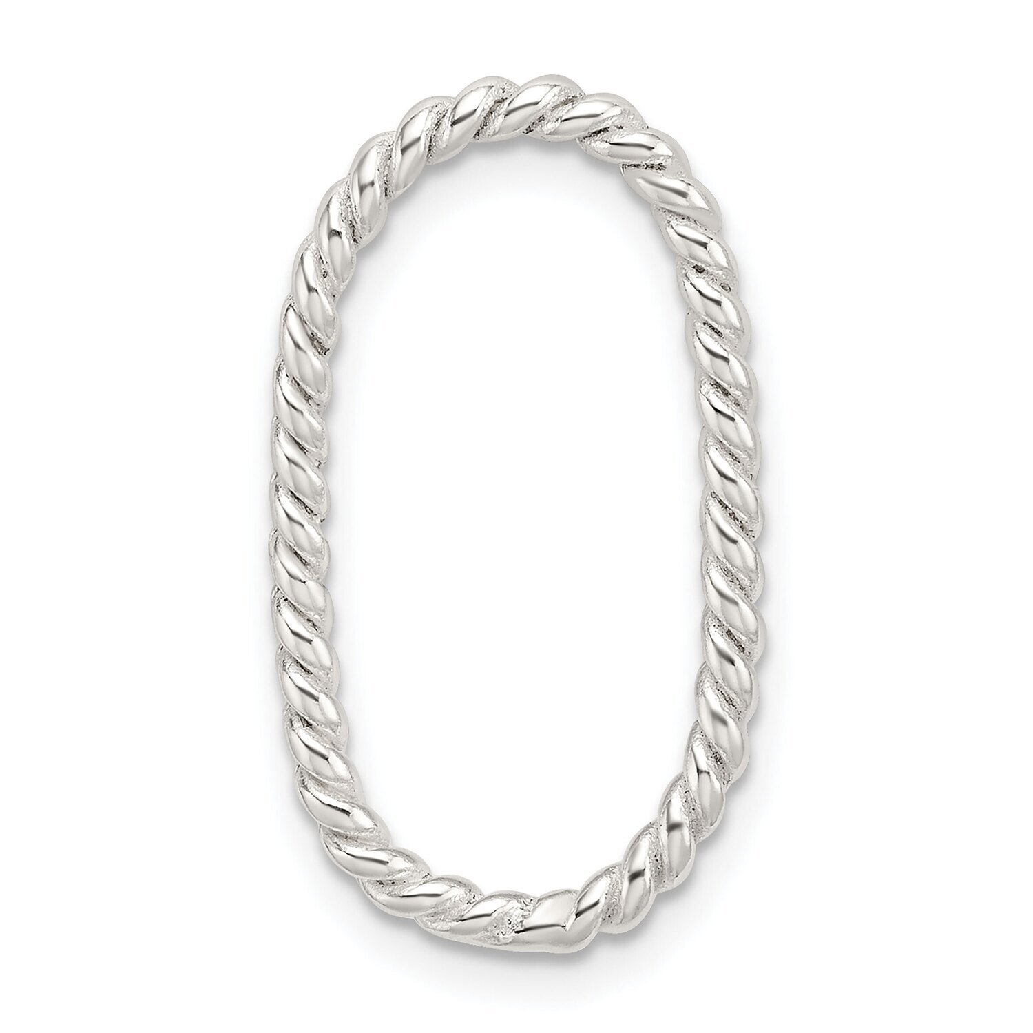 22.3 x 13.7mm Twisted Wire Casted Component Link Sterling Silver SS4358, MPN: SS4358,