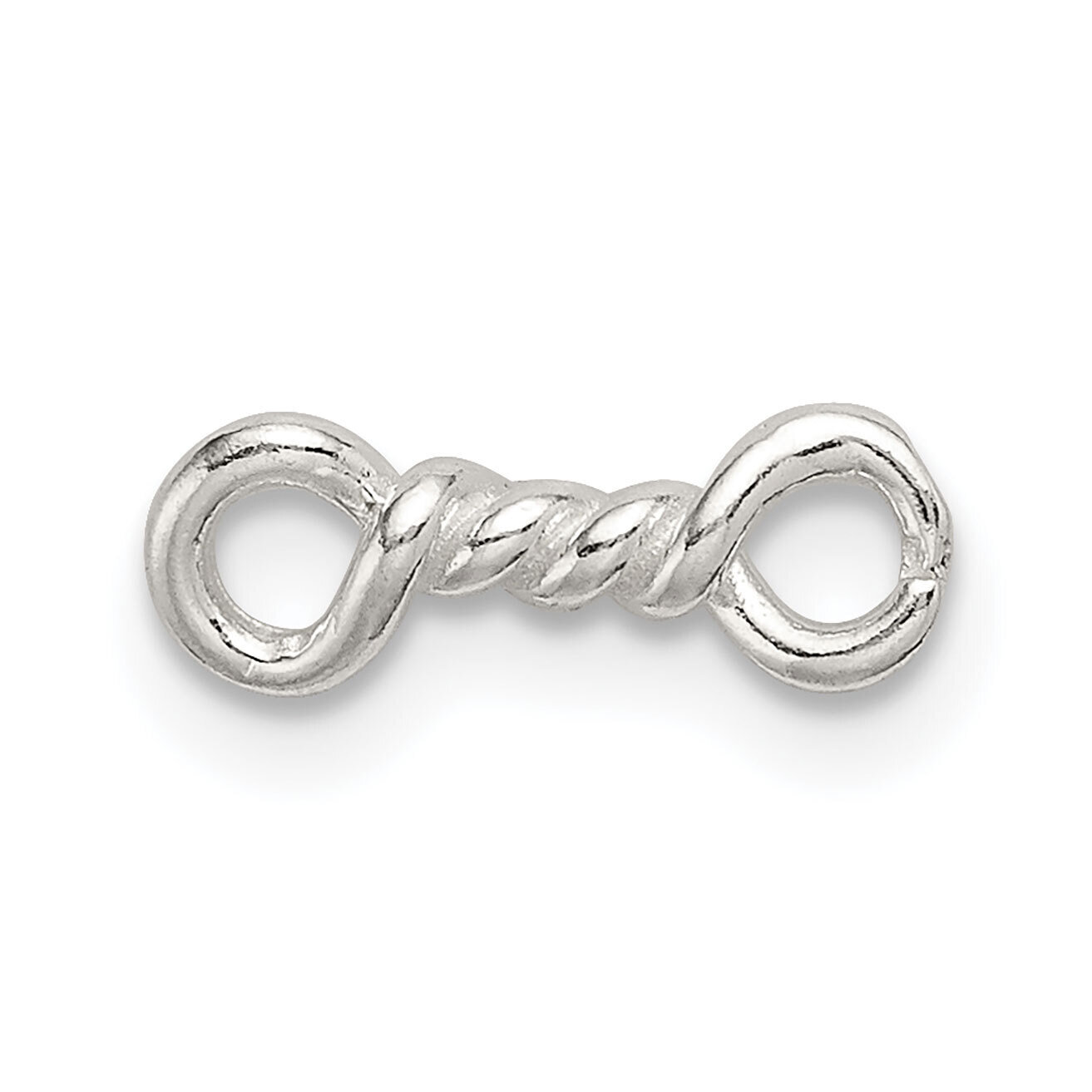 11.4 x 4mm Polished Casted Component Link Sterling Silver SS4383