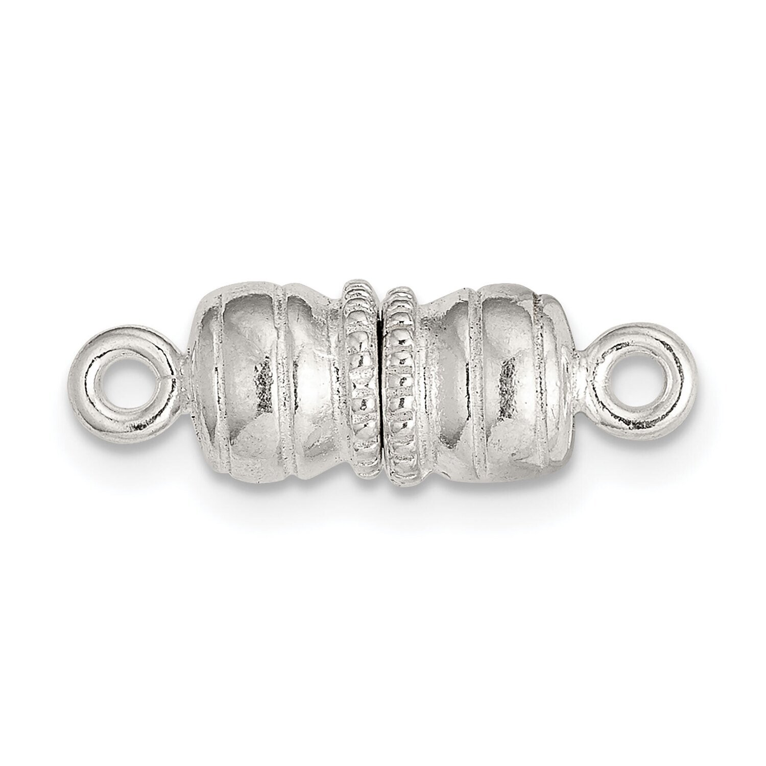 12.4 x 6.4mm Magnetic Clasp Sterling Silver SS4828, MPN: SS4828,