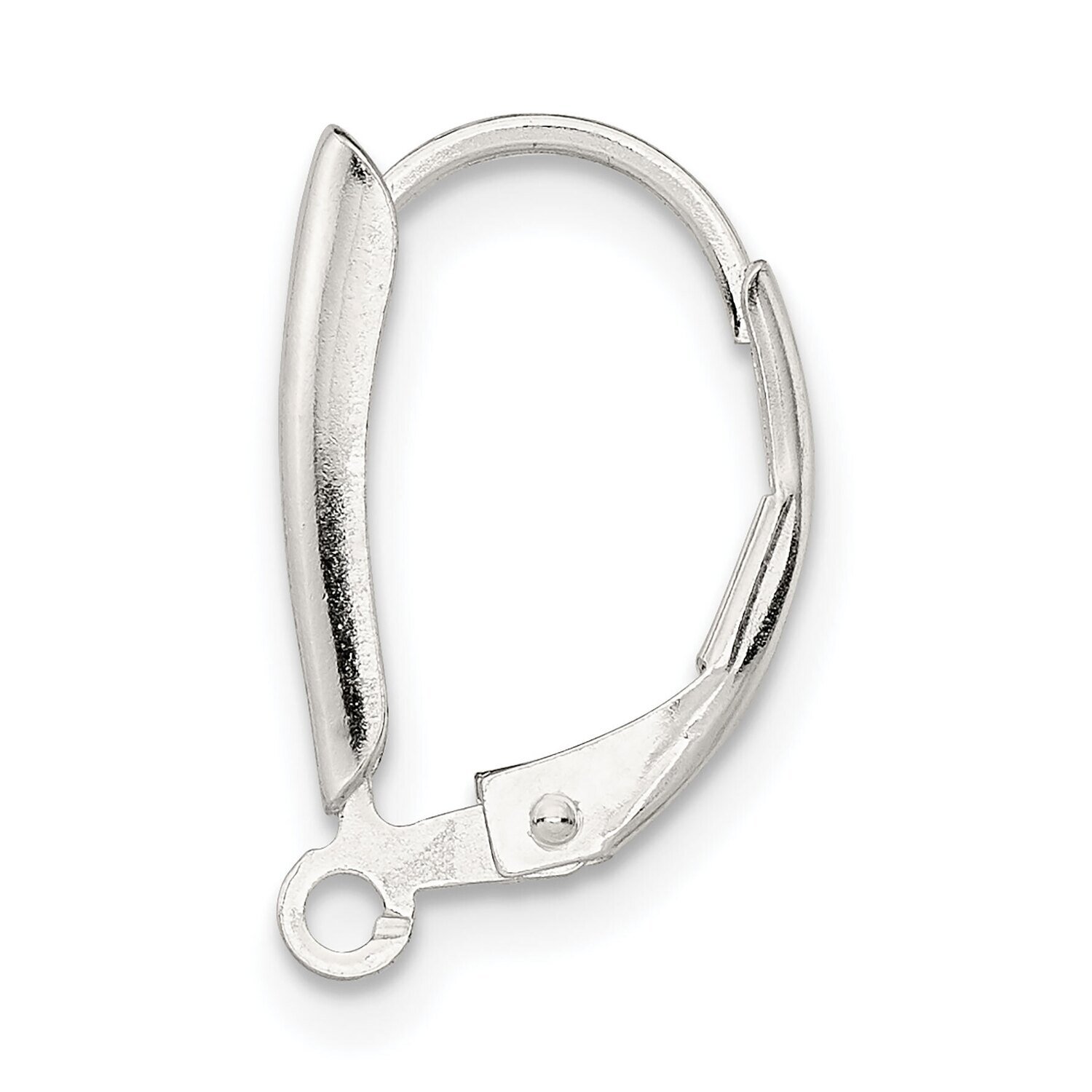 Cover Shield with Loop Leverback Setting Sterling Silver SS4841, MPN: SS4841,