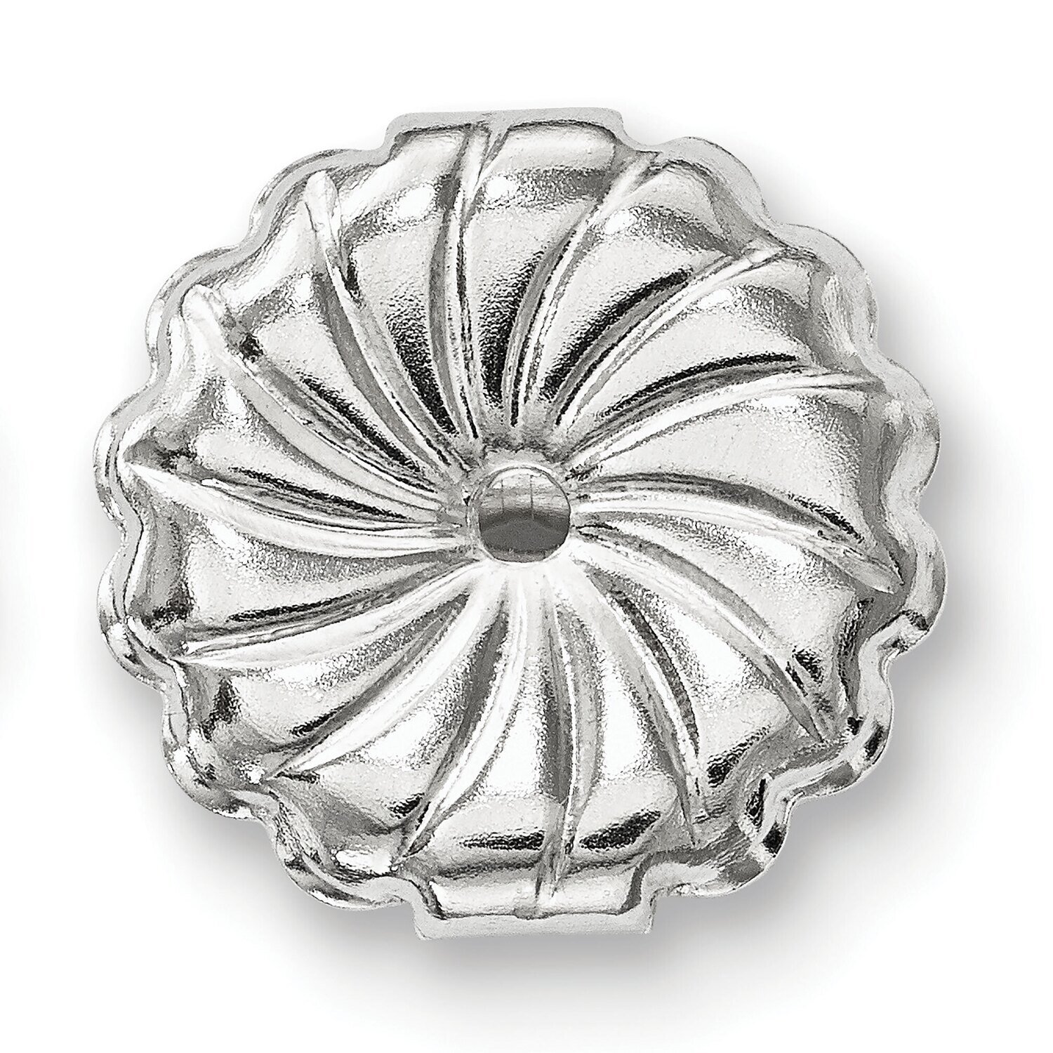 Heavy Earring Nut Sterling Silver SS4916, MPN: SS4916,