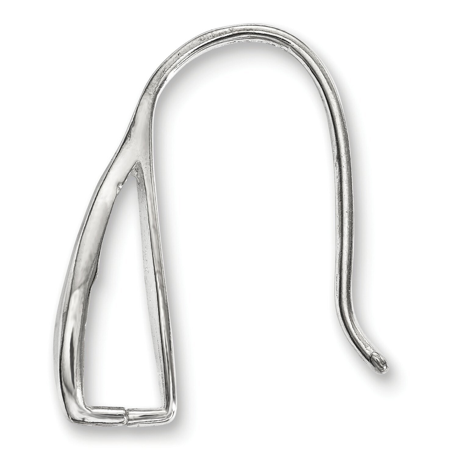 Fancy Casted French Wire Earring Component Sterling Silver SS4935, MPN: SS4935,