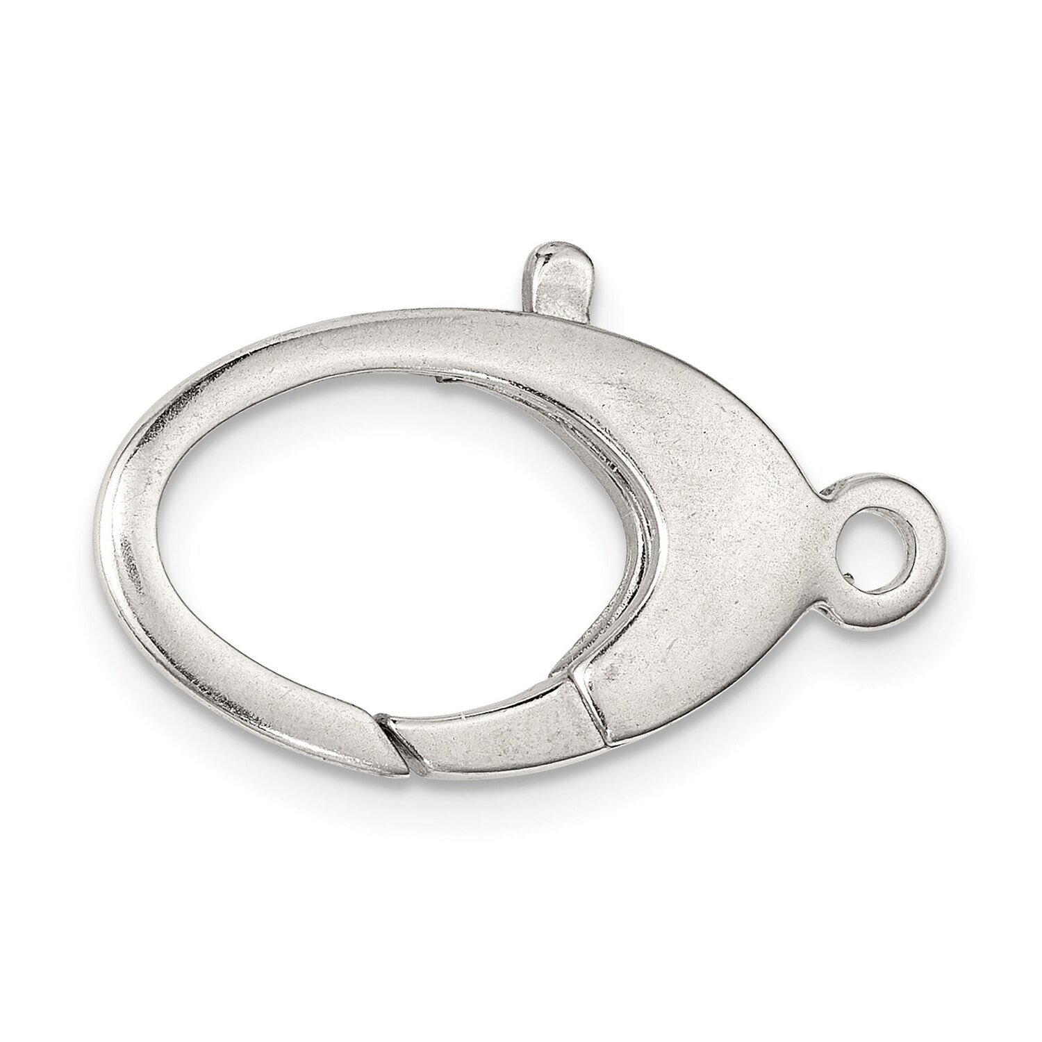 Large Oval Ballon Clasp Sterling Silver SS4988