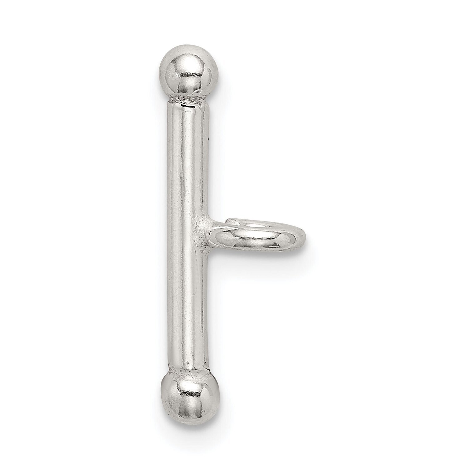 Toggle Bar Clasp (2 pieces) Sterling Silver Polished SS4999