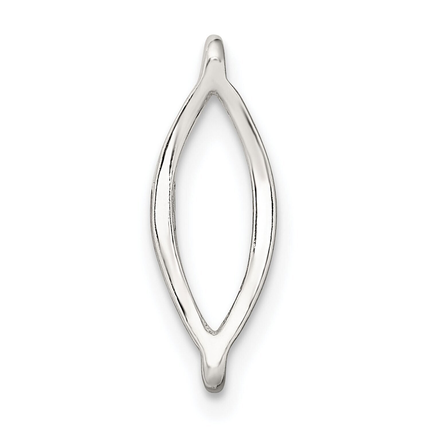 Casted Oval Component Link Sterling Silver Polished SS5030, MPN: SS5030,