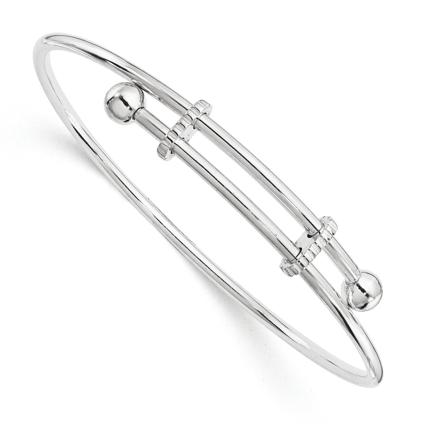 Adjustable Bangle Sterling Silver Polished SS5043, MPN: SS5043,