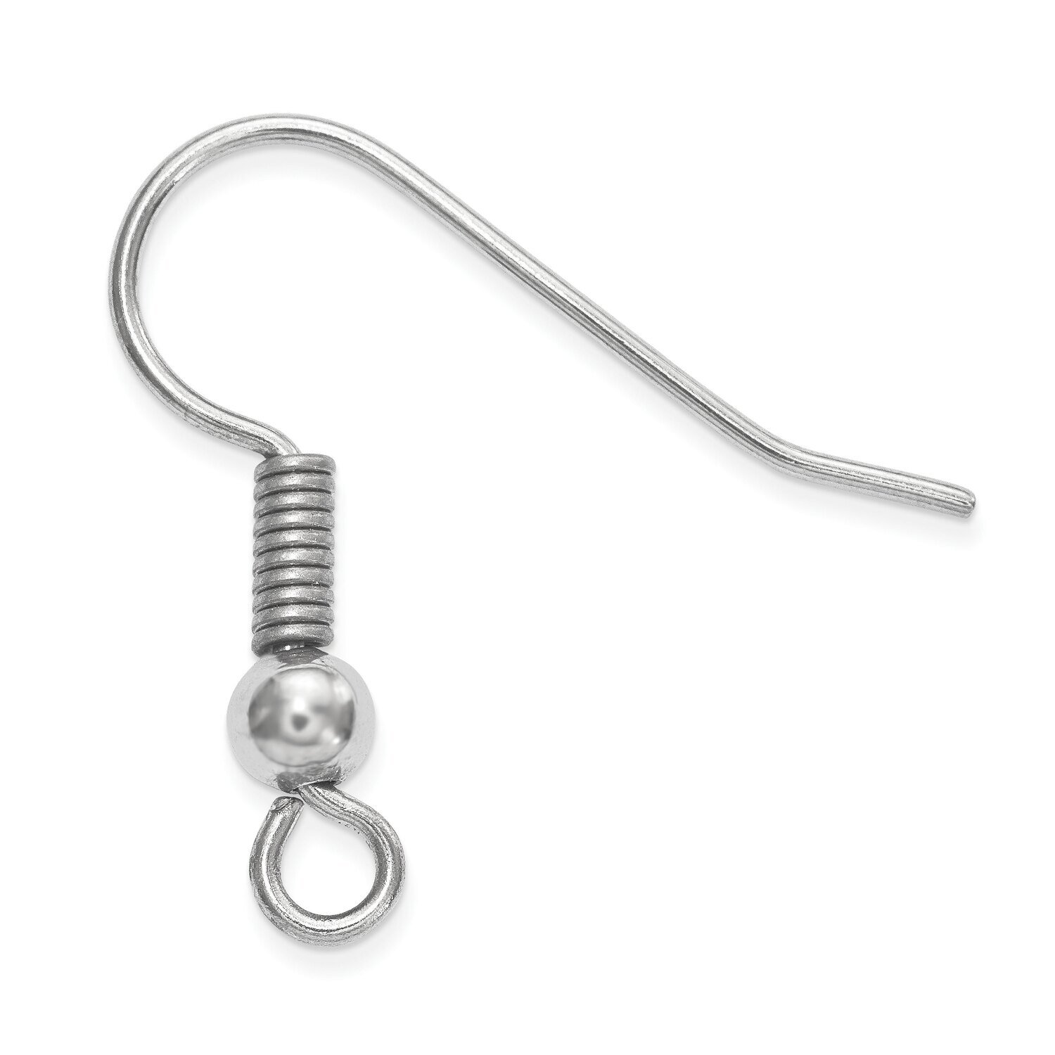 18.5x19mm with 3mm Ball Bag of 12 Ear Wires Stainless Steel ST4860, MPN: ST4860, 790524359806
