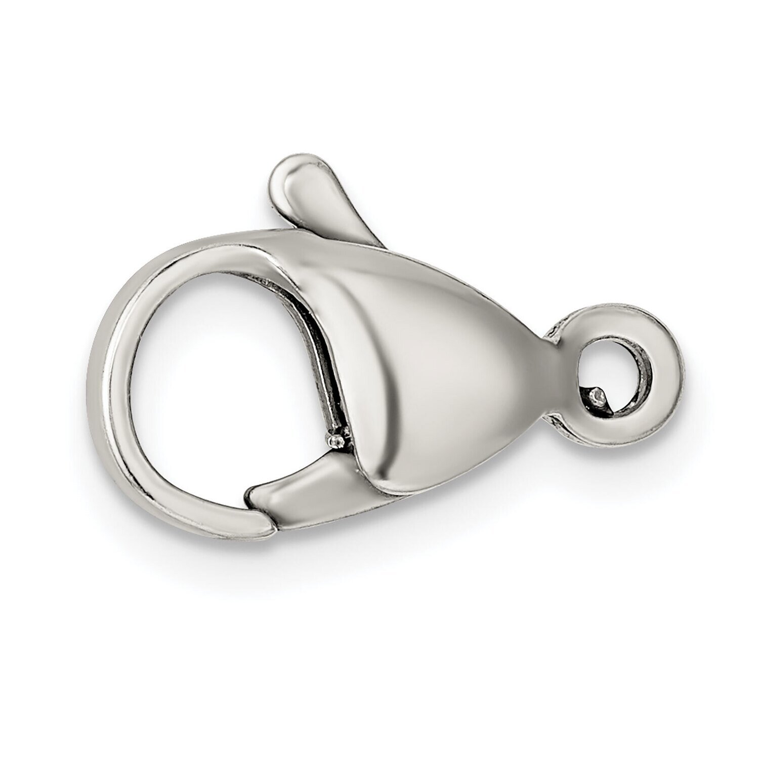 Polished 15mm Pkg of 6 Fancy Lobster Clasp Stainless Steel ST4865, MPN: ST4865, 790524368037