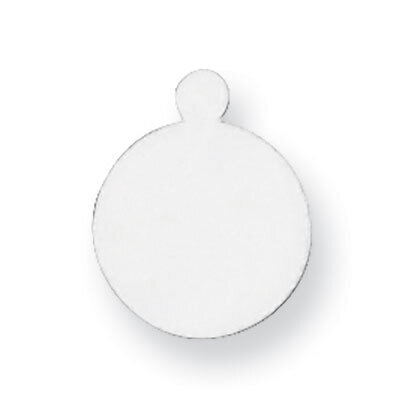 Round with Eyelet Stamping 14k White Gold WG1031, MPN: WG1031,