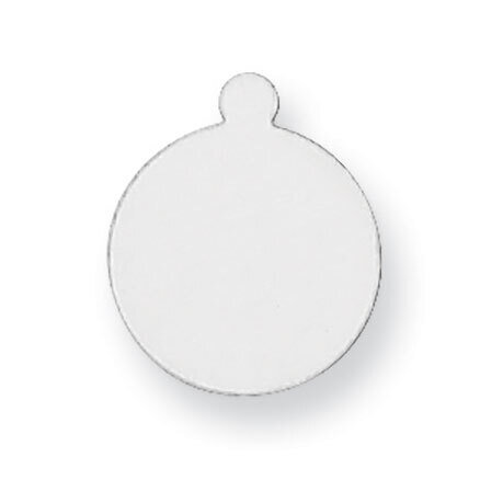 Round with Eyelet Stamping 14k White Gold WG1032, MPN: WG1032,