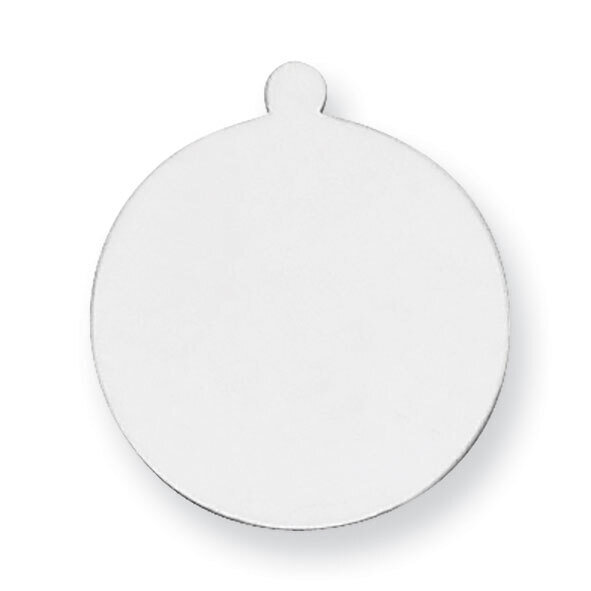 Round with Eyelet Stamping 14k White Gold WG1038, MPN: WG1038,
