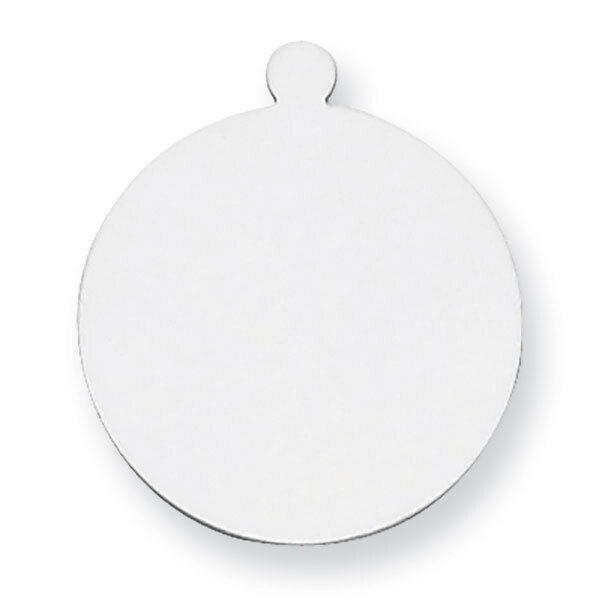Round with Eyelet Stamping 14k White Gold WG1039, MPN: WG1039,