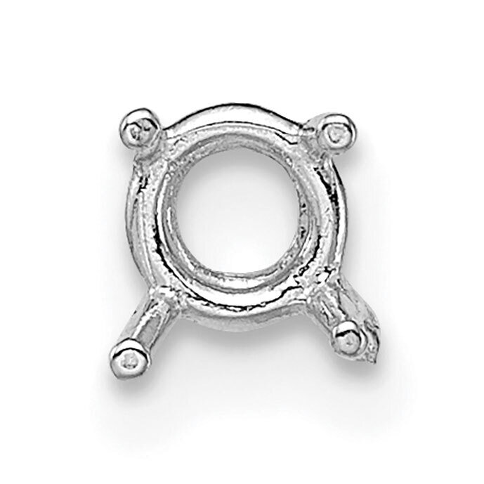 Round 4-Prong Basket .02ct. Setting 14k White Gold WG113, MPN: WG113,