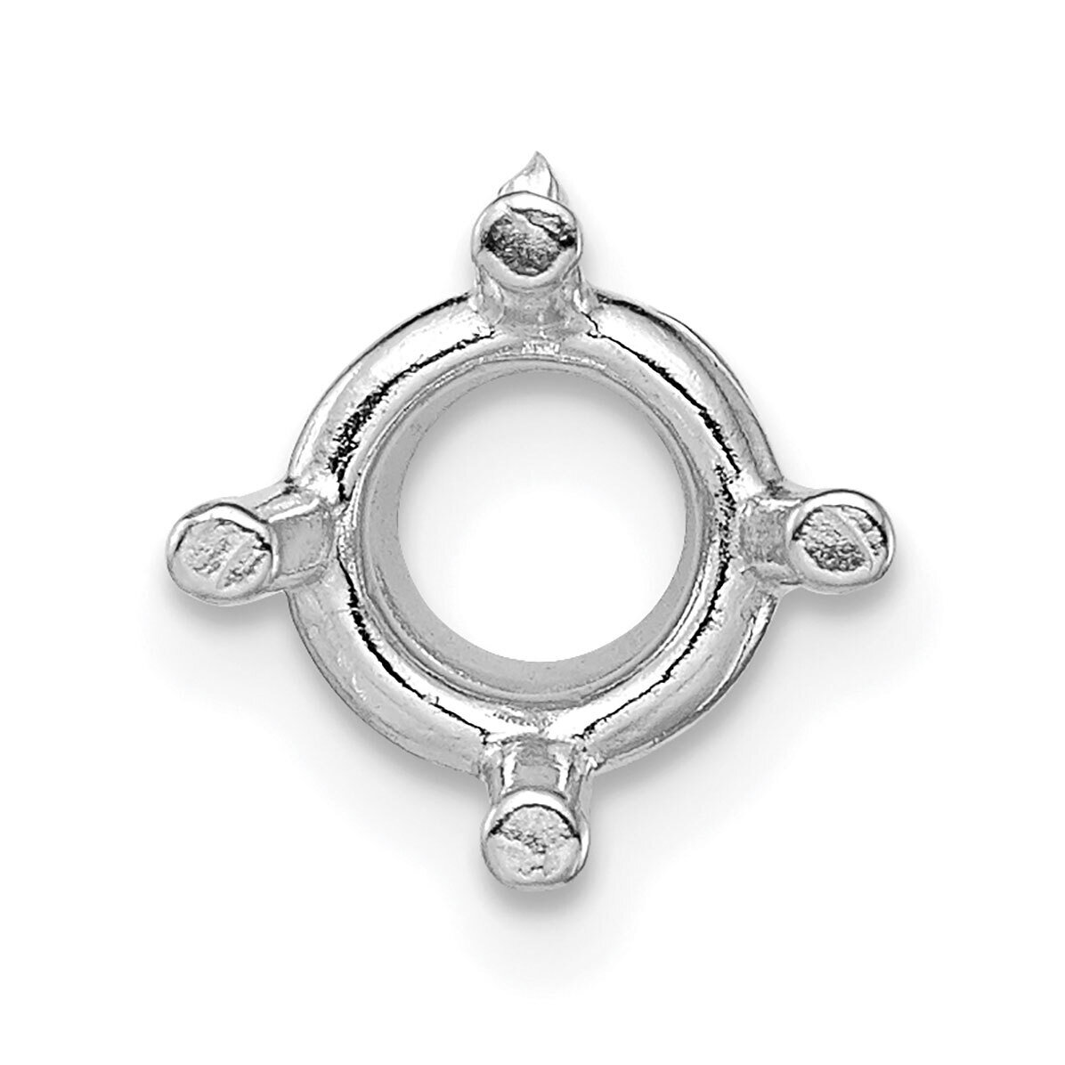 Round 4-Prong Heavy Basket .12ct. Setting 14k White Gold WG115, MPN: WG115,