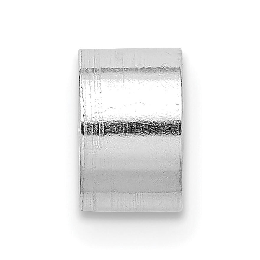 2.0mm Round Open Back Tube Bezel with Stone Seat Setting 14k White Gold WG156, MPN: WG156,