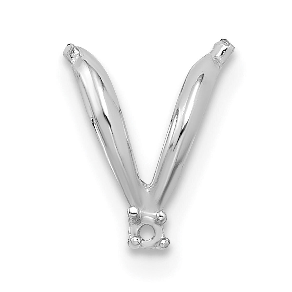 Casted Diamond Accent Bail 14k White Gold WG1572, MPN: WG1572,
