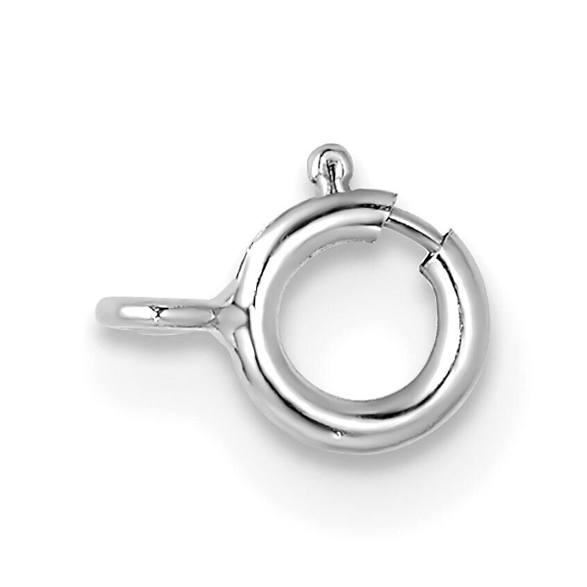 Standard Weight Spring Ring Clasp 14k White Gold WG1699, MPN: WG1699,