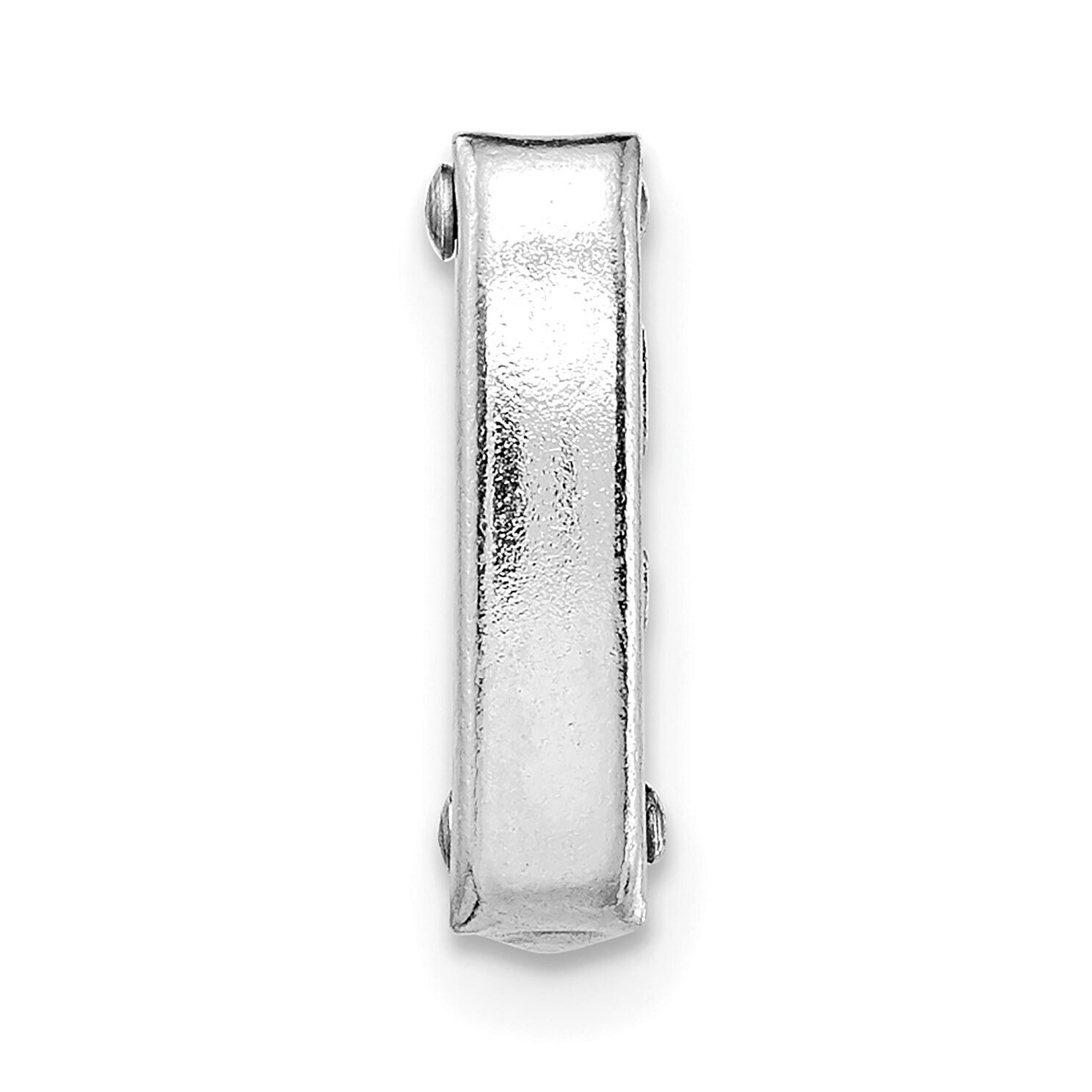 Fold Over Clasp 14k White Gold WG1787
