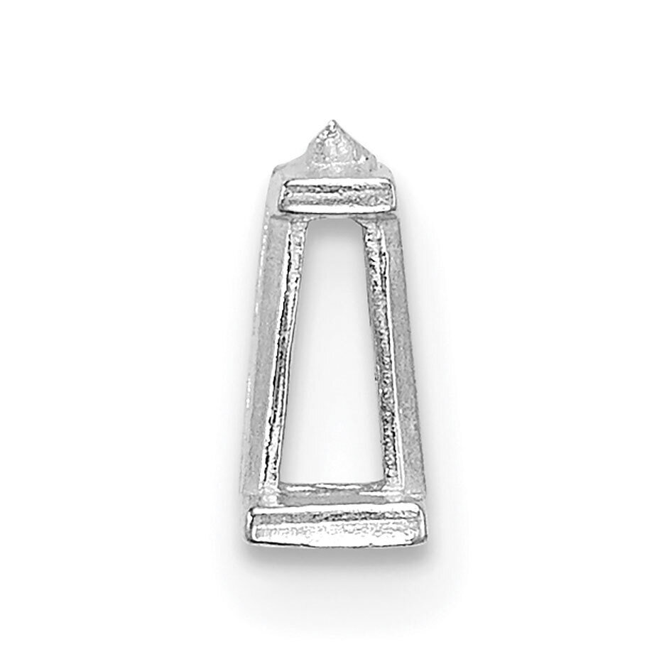 Tapered Baguette 2 Airline 2mm x 1.75mm x 2.4mm Setting 14k White Gold WG201, MPN: WG201,