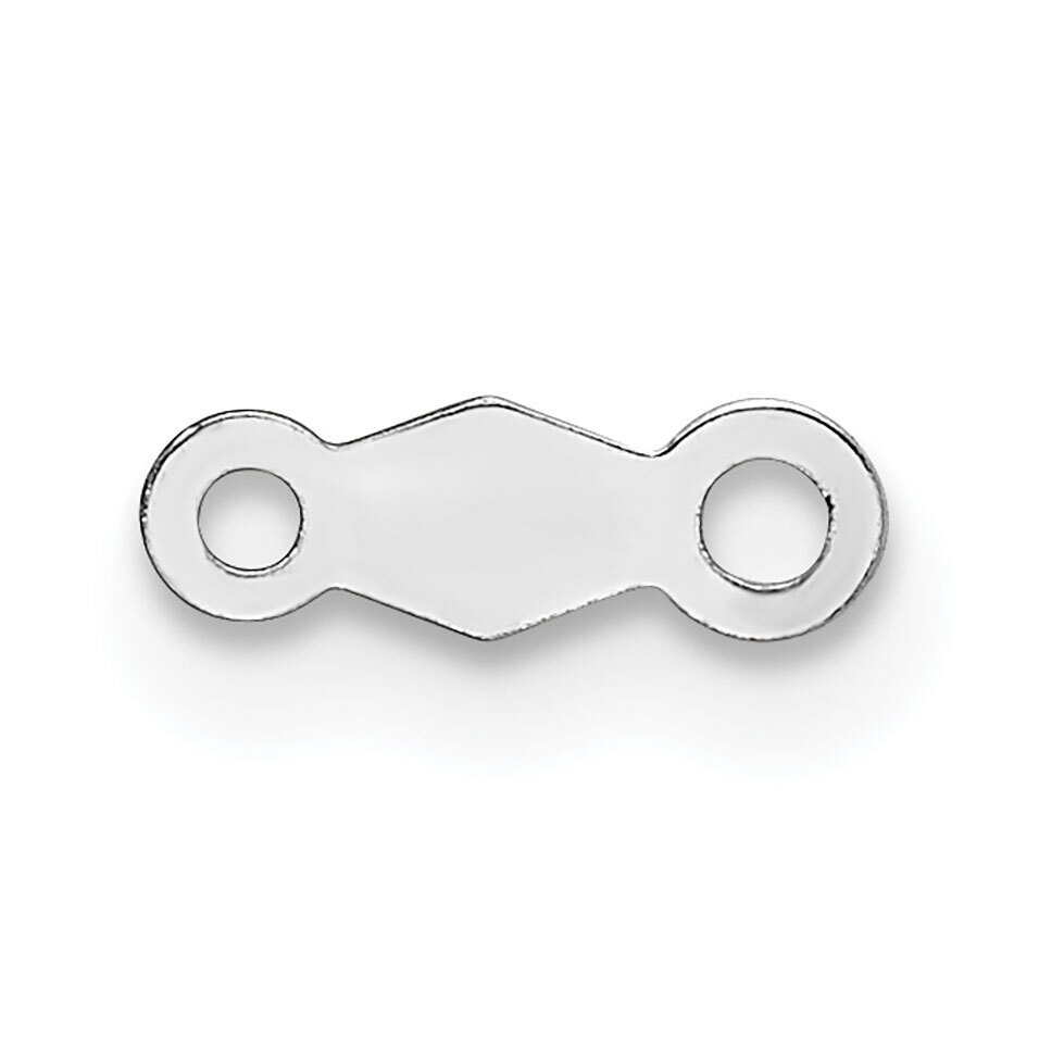 7.6 x 2.4mm Chain Tag Setting 14k White Gold WG2088, MPN: WG2088,