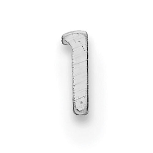 Die Struck Number 1 14k White Gold WG2180, MPN: WG2180,