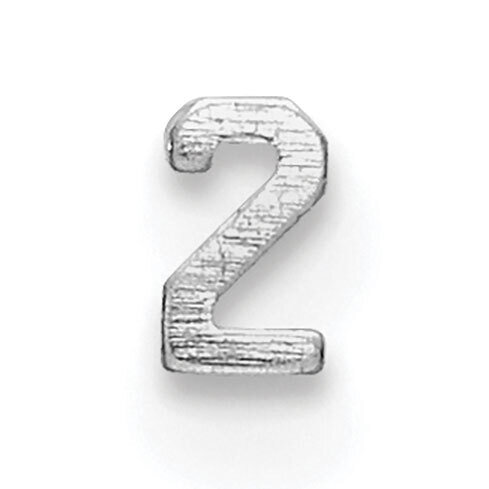 Die Struck Number 2 14k White Gold WG2181, MPN: WG2181,