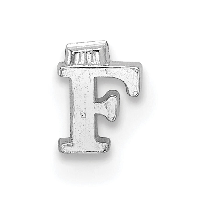 Casted Letter F 14k White Gold WG2219F, MPN: WG2219F,