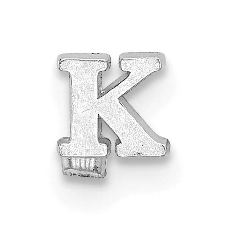 Casted Letter K 14k White Gold WG2219K, MPN: WG2219K,