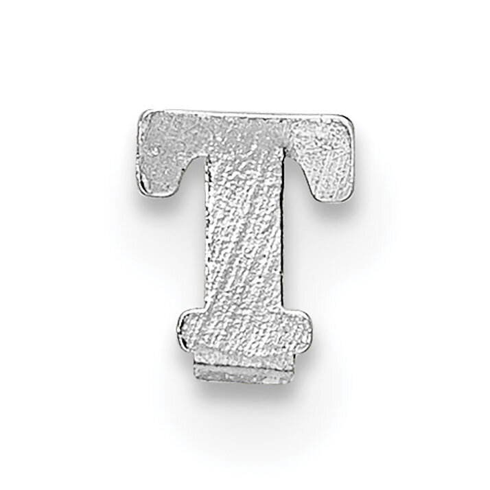 Casted Letter T 14k White Gold WG2219T, MPN: WG2219T,