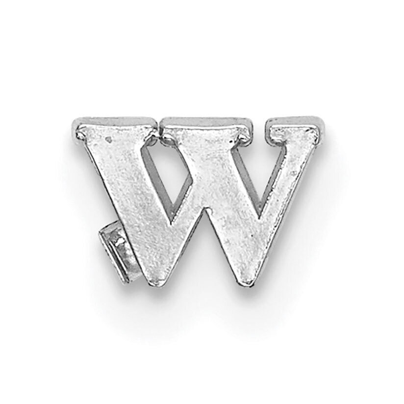 Casted Letter W 14k White Gold WG2219W, MPN: WG2219W,