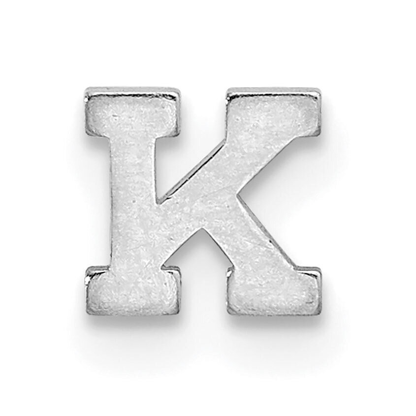 Die Struck Letter K 14k White Gold WG2220K, MPN: WG2220K,