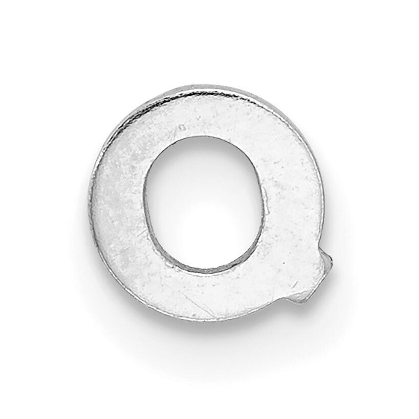 Die Struck Letter Q 14k White Gold WG2220Q, MPN: WG2220Q,